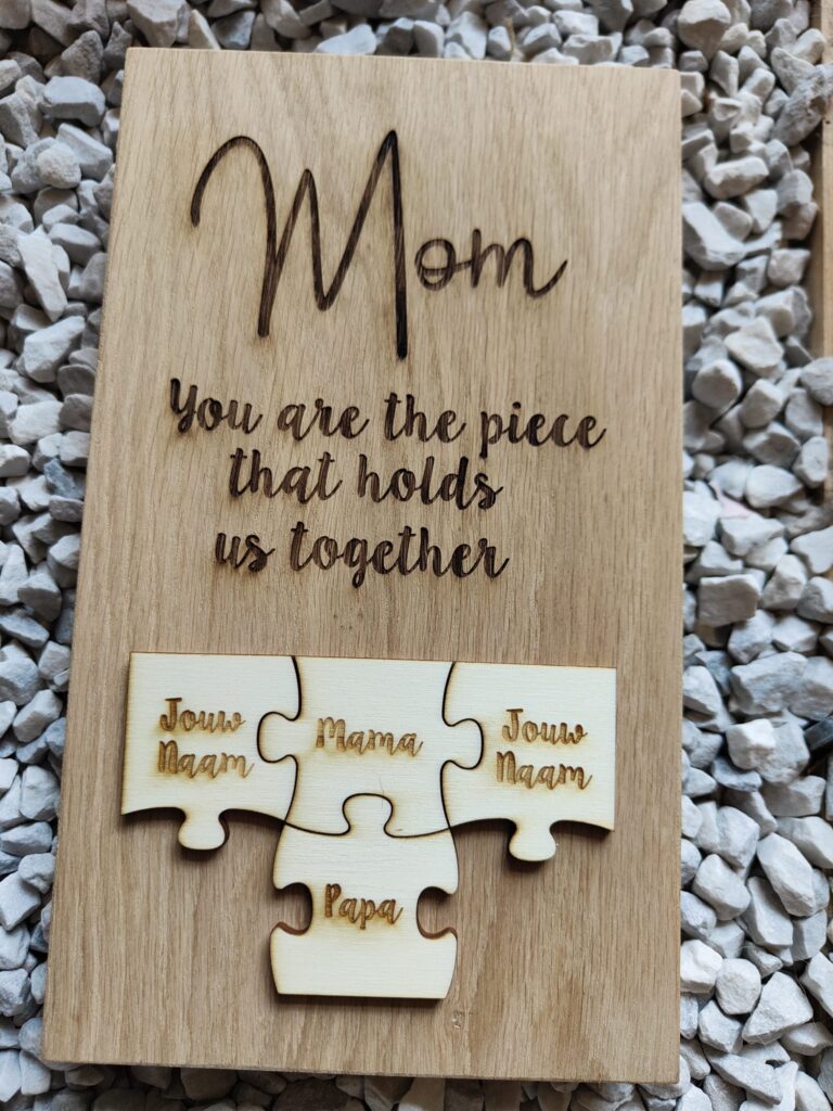 Mom, you are the piece that holds us together